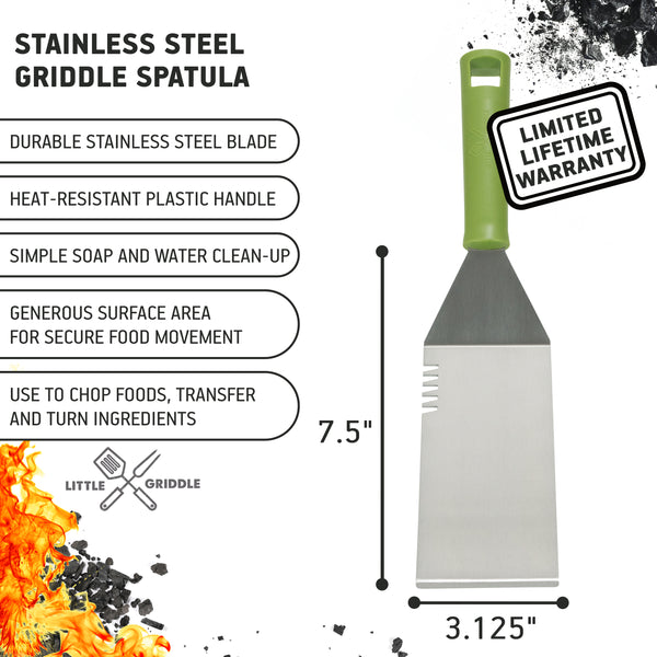 Stainless Solid and Slotted Spatula Set