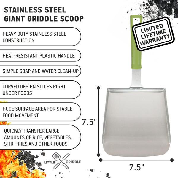 Giant Stainless Griddle Scoop