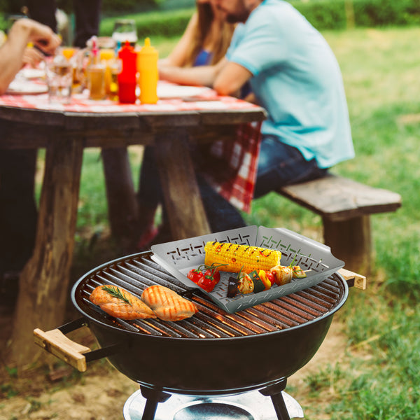 Grill Pan and Vegetable Basket Set