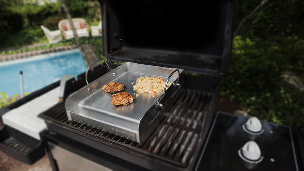 Little Griddle Professional Series Stainless Steel BBQ Griddle, Silver